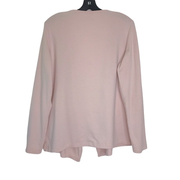 Boden Pink Cotton Blend Open Drape Cardigan SIZE 10 - Picture 3 of 6